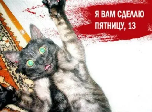 Прикольные картинки с Пятницей 13