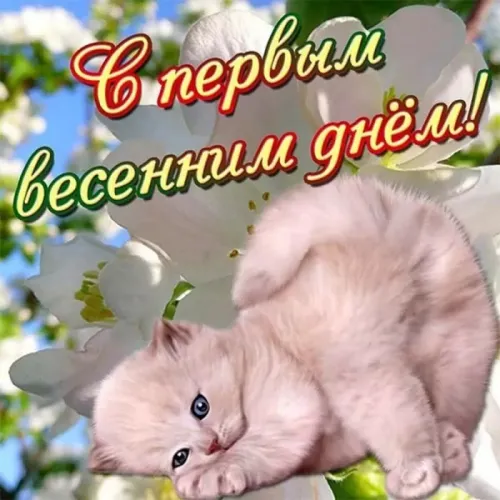 Красивые и прикольные картинки с Первым днем весны