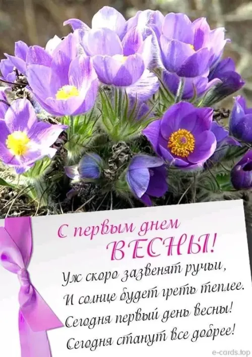 Красивые и прикольные картинки с Первым днем весны