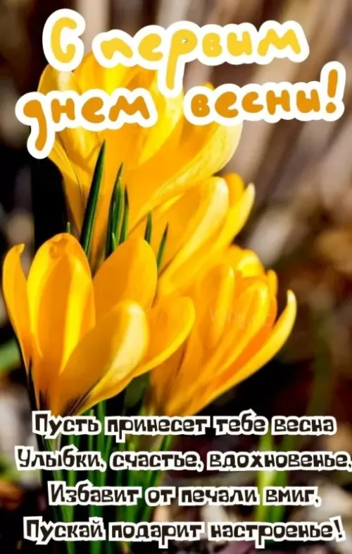 Красивые и прикольные картинки с Первым днем весны