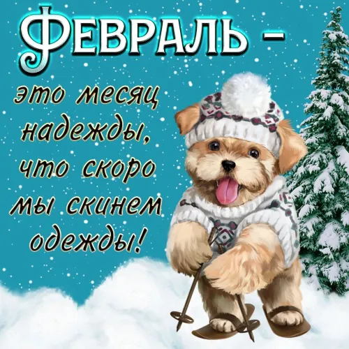 Красивые открытки с первым днем февраля (с началом февраля)