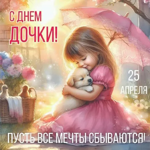 Открытки с Днем дочери 2025: скачать бесплатно красивые картинки с поздравлениями День дочери: 130+ открыток и картинок