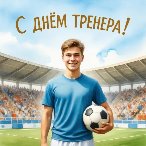 Новые открытки на День тренера
