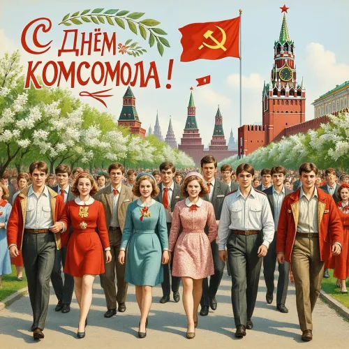 Новые открытки с Днем комсомола
